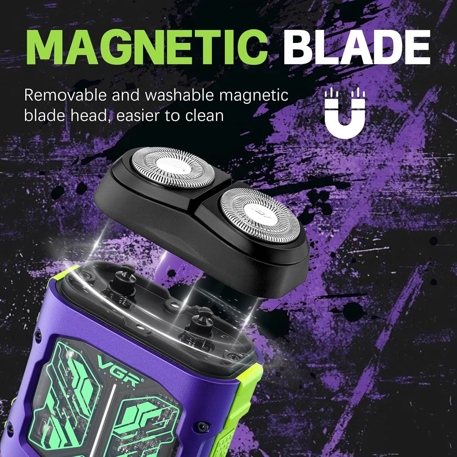 VGR ماكينة حلاقة كهربائية احترافية ماكينة تشذيب ال...