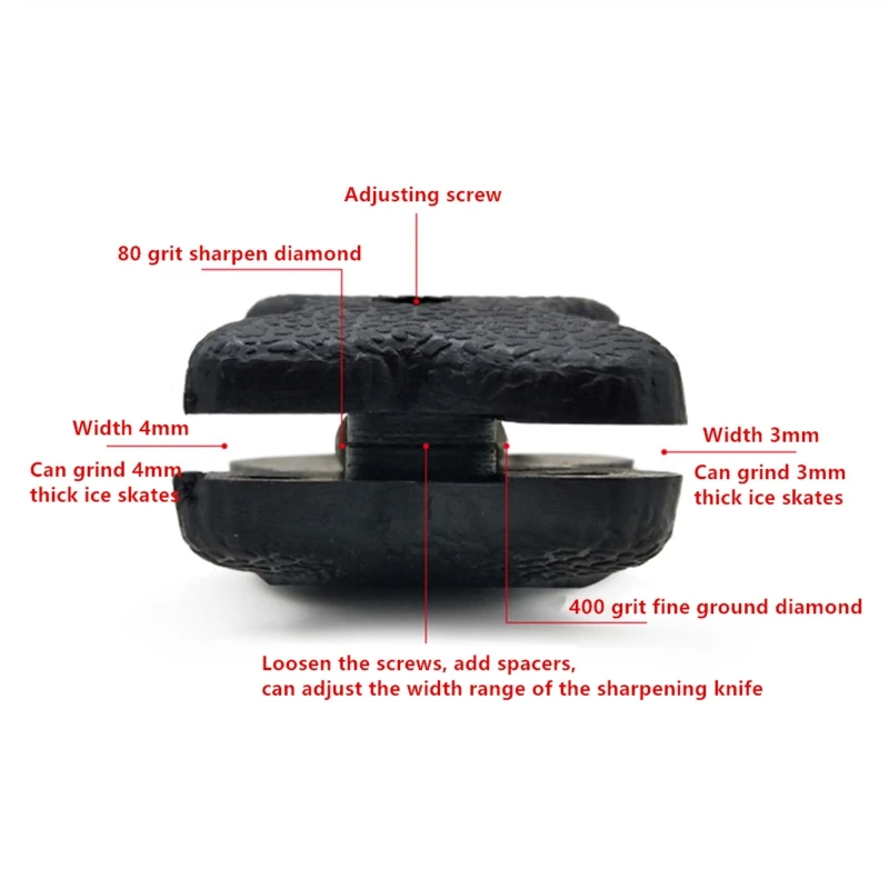 Ice Skate Sharpener, Ice Skate Sharpener Grindstone, Ice Skates Grinder Sharpening Stone Grinding Tool 5