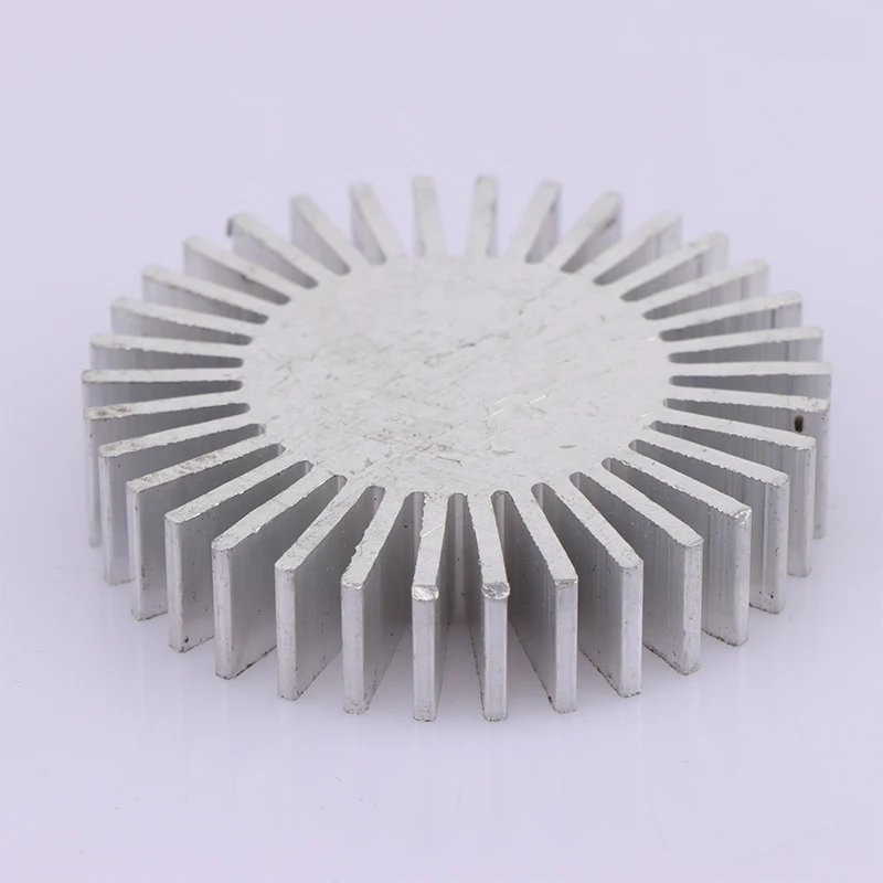 Description Picture 3 of itemHigh Quality 1PCS 5cm COB Radiator Diameter 50mm 3~7W High Power Led Heatsink Sunflower Solid Radiator Round Alloy Aluminum