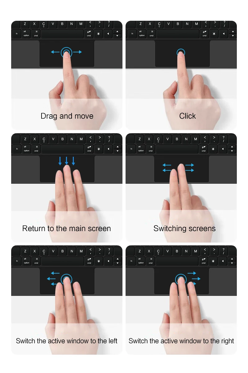 Pro, Português, Espanhol, Francês, Coreano, Árabe, Smart Keyboard, Pad 6, 11