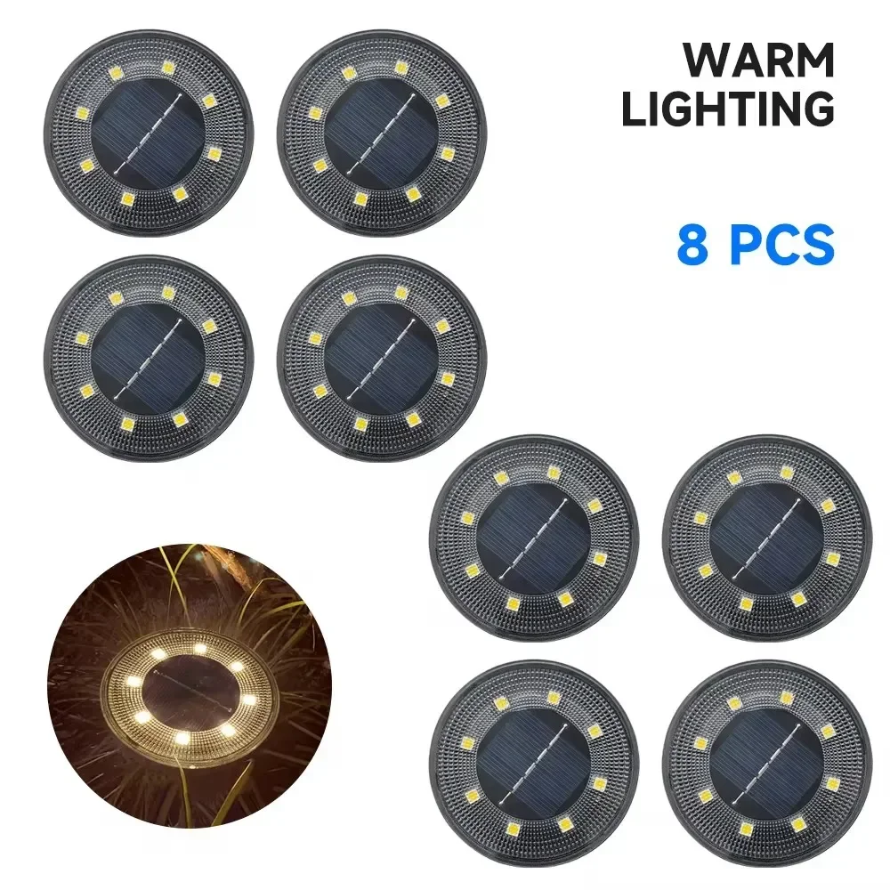 8PCS Warm Light