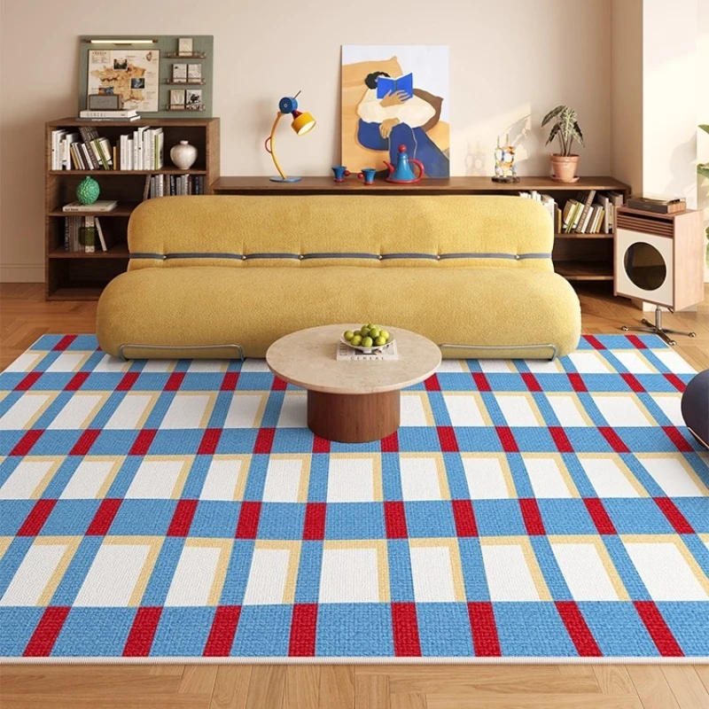 Modern Minimalist Living Room Carpet Creative Geometric Pattern Bedroom Rug Large Area Light Luxury Home Decoration Sofa Mats 러그