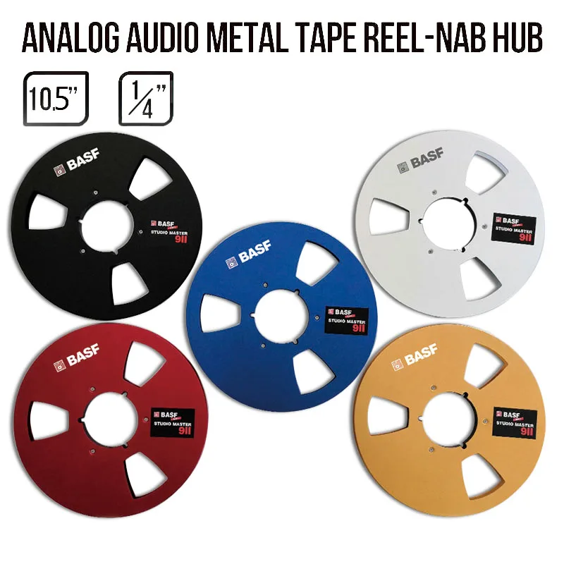 1/4 10.5 Pollici Open Reel Audio Tape Vuoto Nab Hub Reel-To-Reel Registratori Con Disco Nuovi Accessori In Alluminio Di Basf