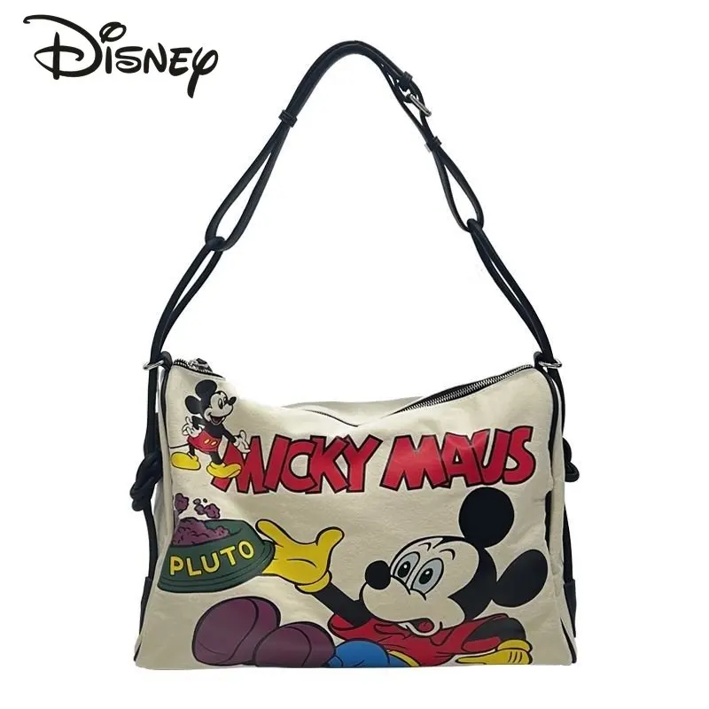 Disney Mickey New Unisex Travel Bag Fashion Large Capacity Women's Crossbody Bag Cartoon Multi Functional Leisure Fitness Bag