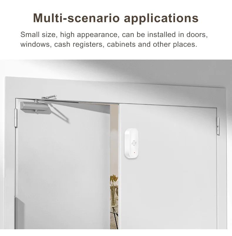 Tuya Smart Home WiFi Vibration Sensor Detection Smart Life APP Notification Real