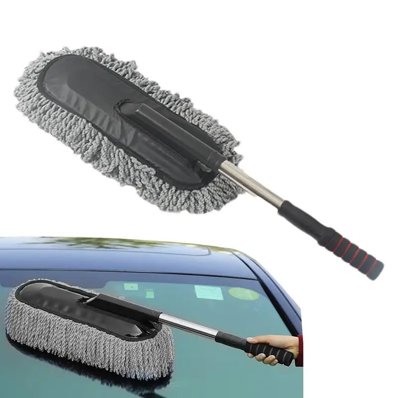 

Тряпка для автомобиля, Швабра для мытья автомобиля, щетка для удаления пыли из микрофибры, инструмент для очистки без царапин, Набор щеток для пыли для автомобильного детейлинга