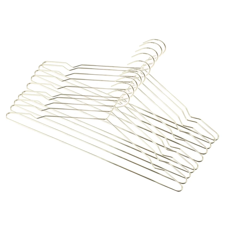 10 Pcs Heavy Duty Metal Hangers with Notches Clothes Coat Suit Shirt 2