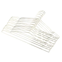 10 Pcs Heavy Duty Metal Hangers with Notches Clothes Coat Suit Shirt 2