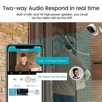 Mini caméra de sécurité 4K, étanche IP65, Vision nocturne polychrome, détection de mouvement, moniteur Wifi avec Audio bidirectionnel 2026 2