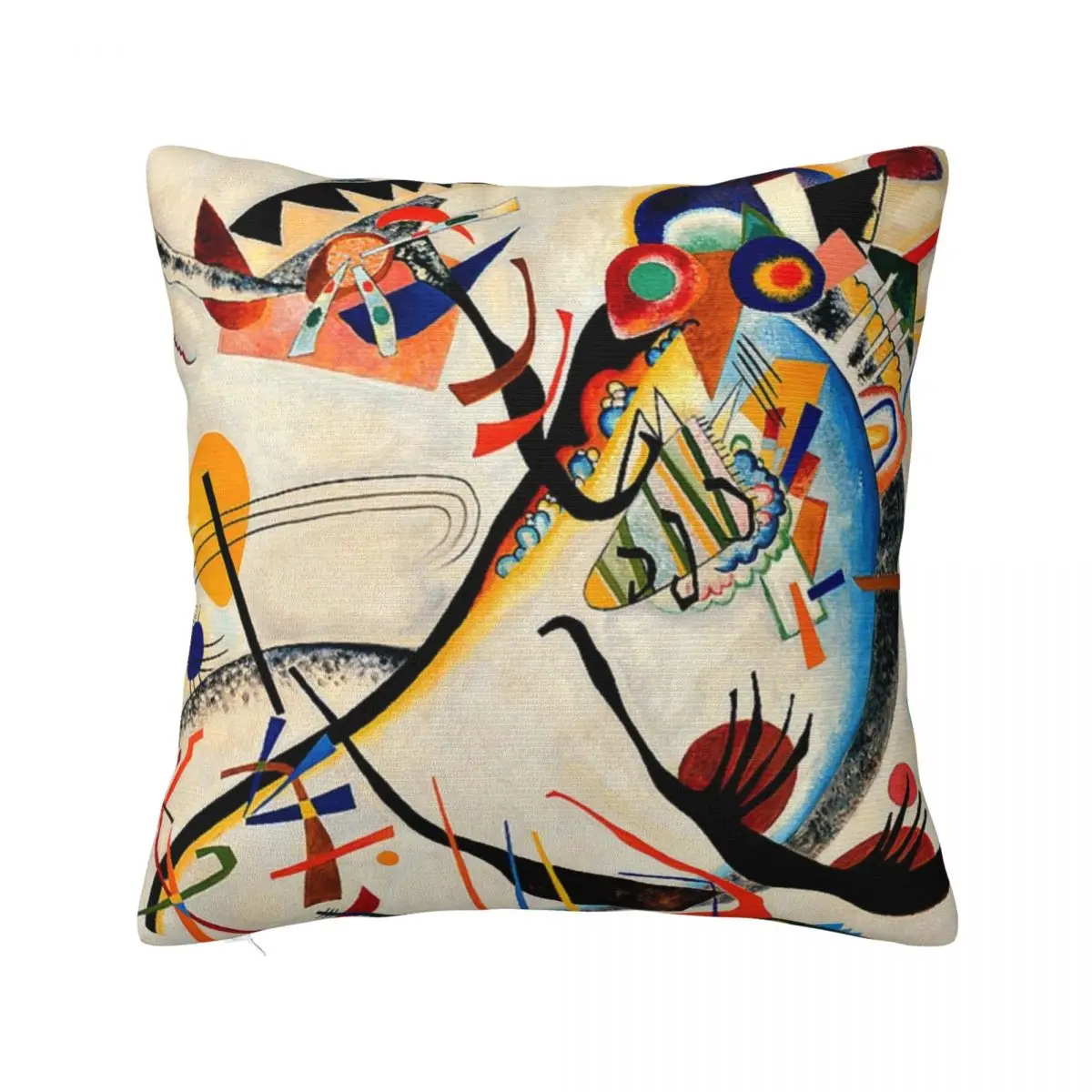 

Kandinsky - Blue Segment, popular Kandinsky painting Throw Pillow Luxury Cushion Cover Pillowcases Cushion Covers Sofa