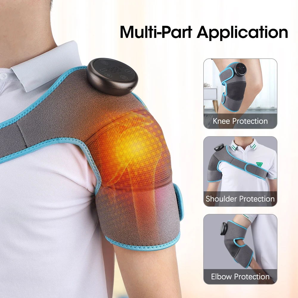 

Heating Knee Massager Electric Shoulder Vibrating Massage Pad For Physiotherapy Leg Arthritis Elbow Joint Pain Relief Therapy
