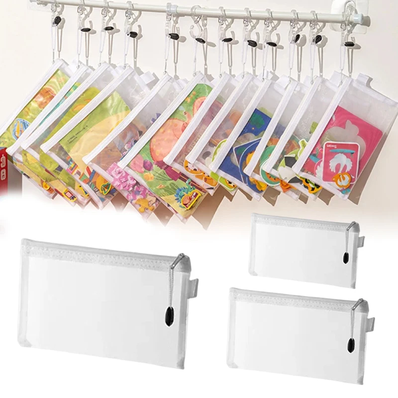 

1PC School Office Supplies File Folders Waterproof Zip Document Bag A4/A5/A6 Mesh Zipper Pouch Pencil Case Cosmetic Makeup Bags