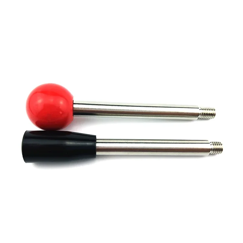 Machine Tool Handle Bar 304 Stainless Steel Screw M6M8M10M12 Bench Drill Joystick Putter Double Head Screw Ball Head Rod 1pc