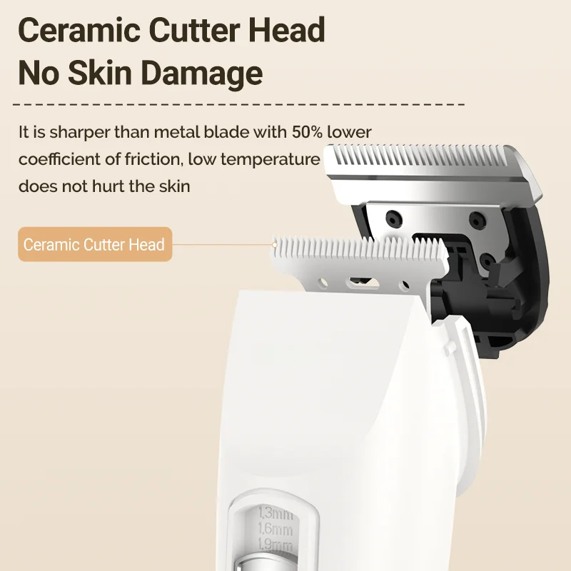 ROJECO Electric Dog Hair Clipper Professional Hair Trimmer For Dog Cat Shaver Haircut Machine Rechargeable Pet Grooming Kit