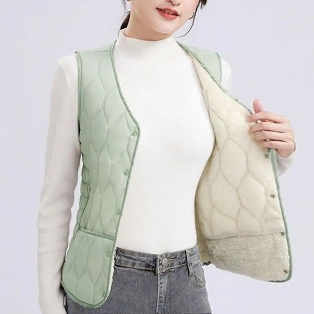 

Soft Warm Women Outerwear Women Jacket Stylish Plus Size Women's Winter Vest Coat Warm Windproof Sleeveless Waistcoat