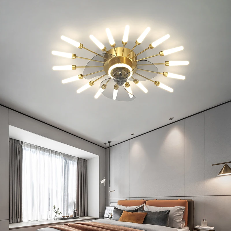 LED Ceiling Fan Lights Indoor For Dining Living Kids Bedroom Ceiling Fan LED Fan Light LED Ceiling Lights