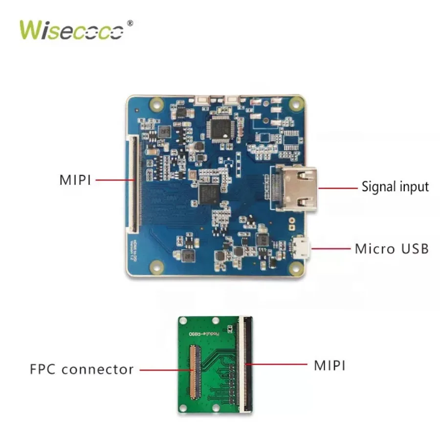 Wisecoco-ecrã Lcd Tátil Raspberry pi 8.9 2560x1600 Ecrã Ips 2k Módulo da Placa de Controlo Interface Mipi 60hz - Imagem 2