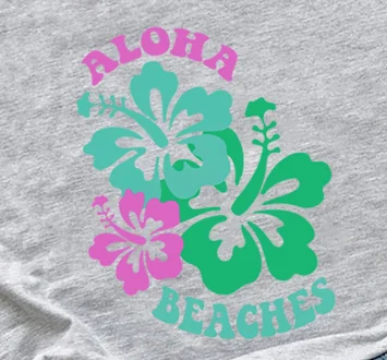 Aloha Beaches Hawaii Funny Coconut Bra Flower Boobs Beach Tie-Dye