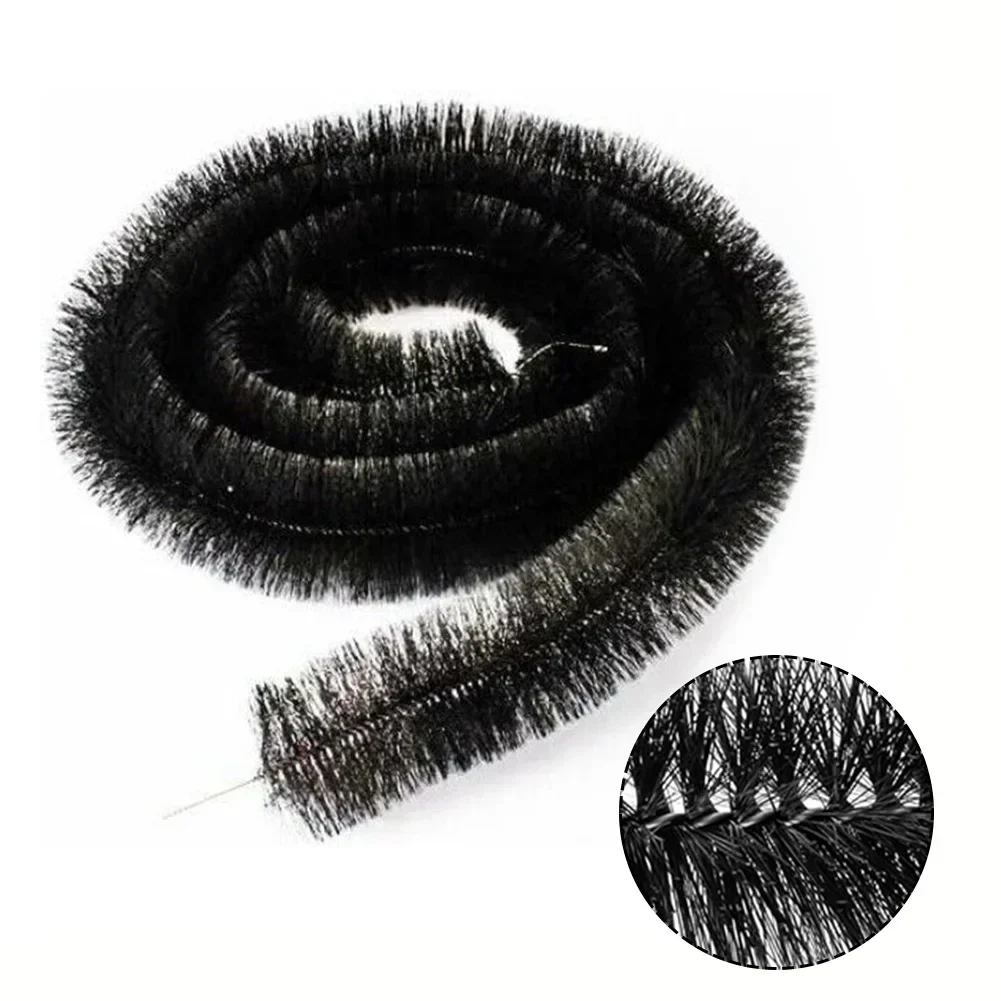 Gutter Guard Brush 1PCS 4M Leaf Filter Protection Clog Remover Roof Downpipe100mmx4m Stainless Steel Wire Gutter Guard Brush pipe cleaner brush