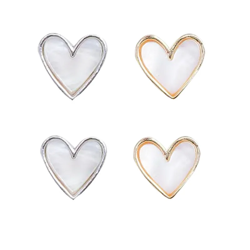 10pcs Beimu 사랑 다이아몬드 네일 아트 매력 액세서리 네일 금속 가장자리 다이아몬드 복숭아 하트 네일 다이아몬드 합금 쥬얼리