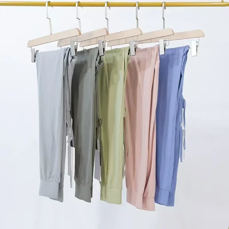 Lemon Women Stretch Yoga Pants High Waist Training Jogging Sport Pants Drawstring Elastic Four-Way Elasticit Sports Casual Pants 2