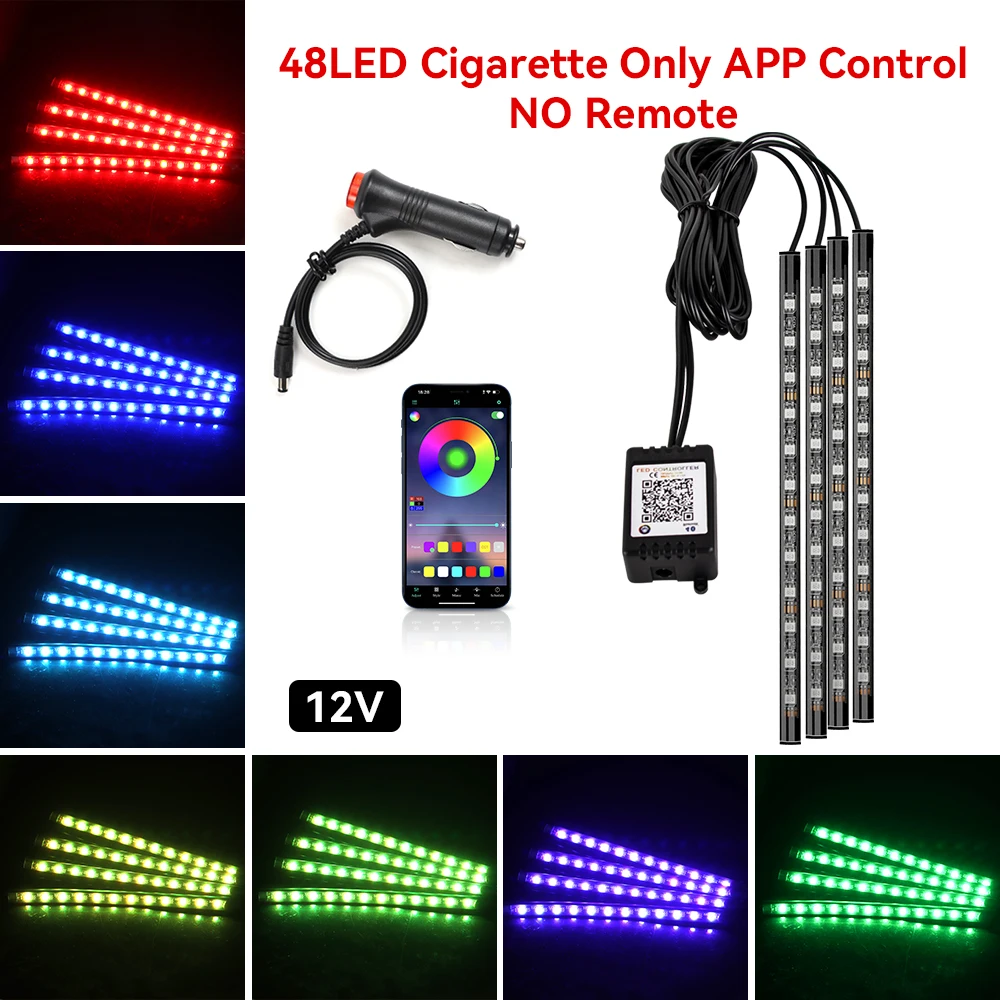 ตัวเลือกสินค้า ไฟ LED ตกแต่งรถยนต์ RGB พร้อม USB