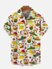 Men's Shirt Mexican Party Creative 3D Printed Tops Summer New Hawaiian Casual Loose No pockets Short Sleeve Shirt 3
