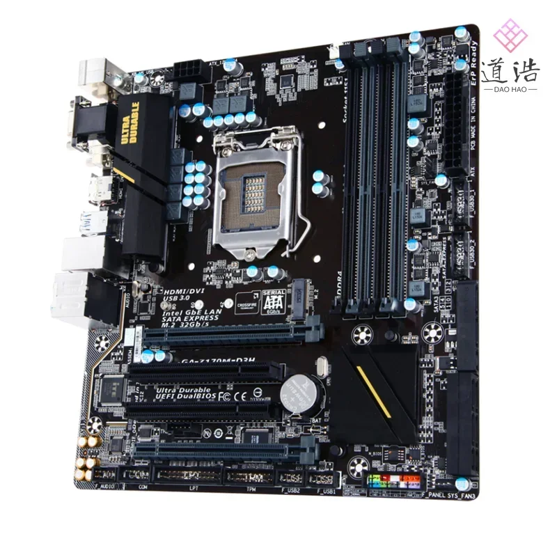 For GA-Z170M-D3H Motherboard 64GB I7-6700 4 Cores and 8 threads CPU DDR4 ATX Z170 Mainboard 1 S119d7cc8266149b69a9bee8230d60de2W