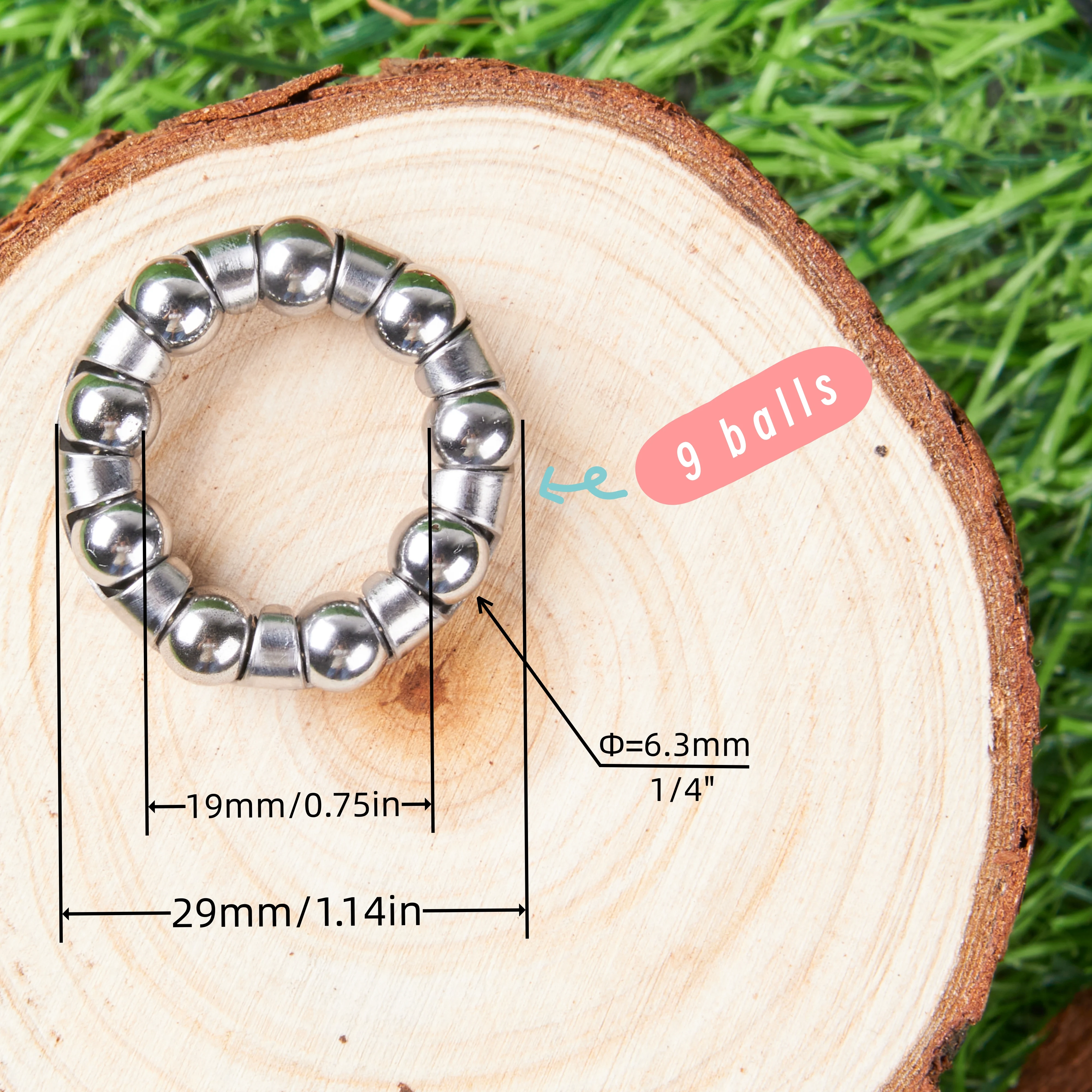 Bike Bottom bracket ball bearings bike ball bearing Bike crank bearing retainer 1/4" x 9 Balls miniature ball bearings bicycle ball bearing
