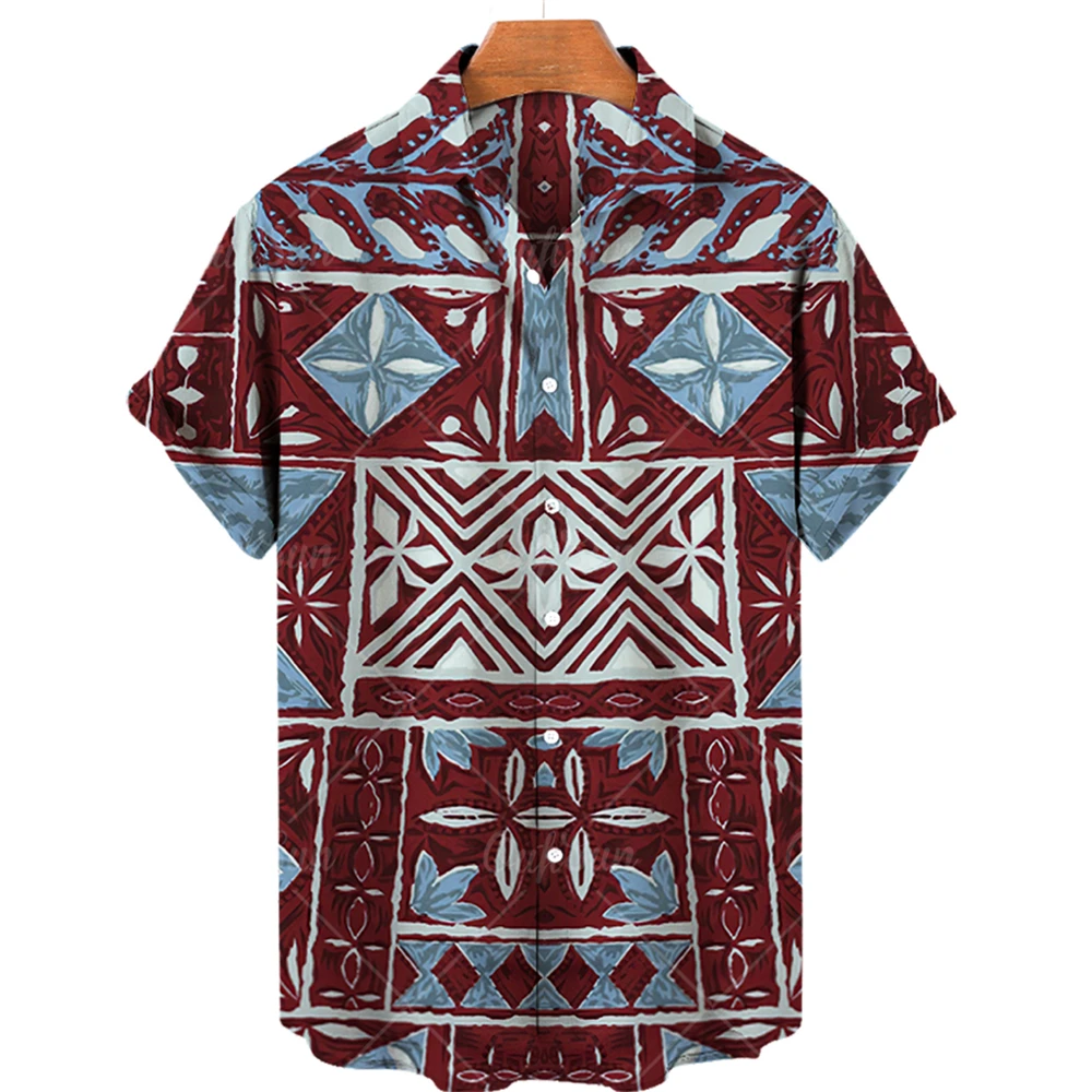 Men'S Hawaiian Casual Shirt Floral Colorful Plaid Short Sleeve For 3d Fashion Simple Button Beach Clothing Sale
