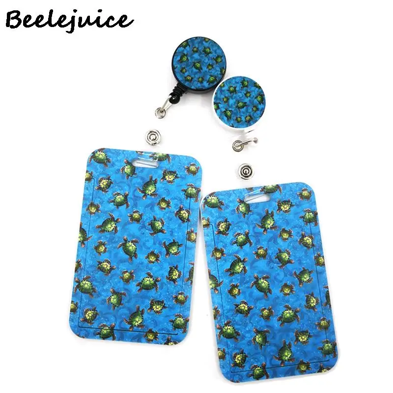 

Sea Turtle Retractable Badge Reel Lanyard Nurse ID Credit Card Work Card Badge Holder Office Student Clips Card Cover Holder Bag