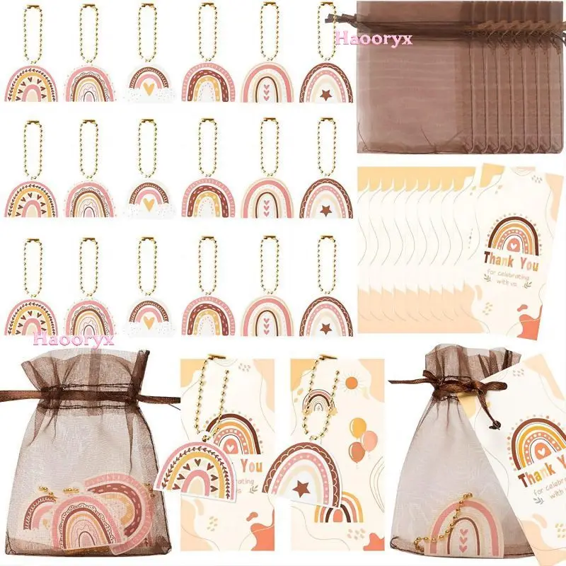 72Pcs Boho Rainbow Party Favors Kit Wedding Birthday Return Gifts For