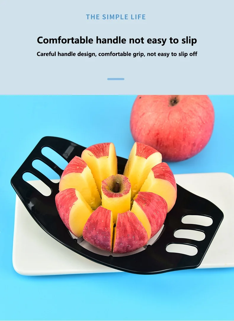 1PC Stainless Steel Apple Cutter Fruit Divider Slicer Household Fruit Cutter Tool Core Remover Functional Apple Cutting Gadgets