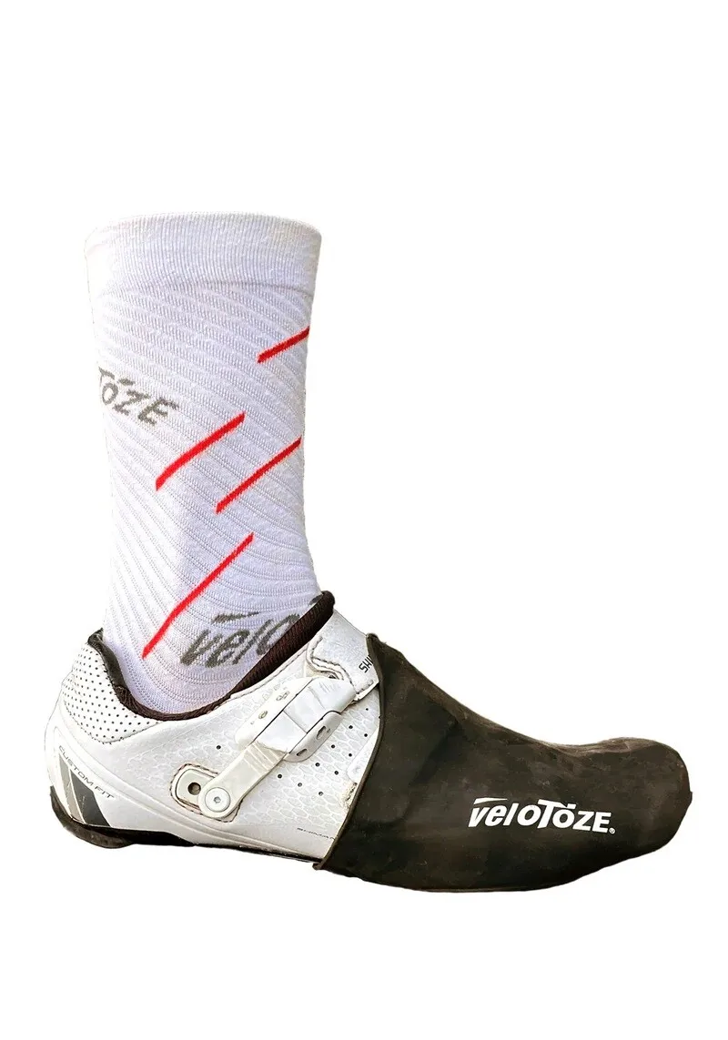 Silicone Toe Cover with Snaps for Road Cycling Shoes BICYCLE SHOE COVERS