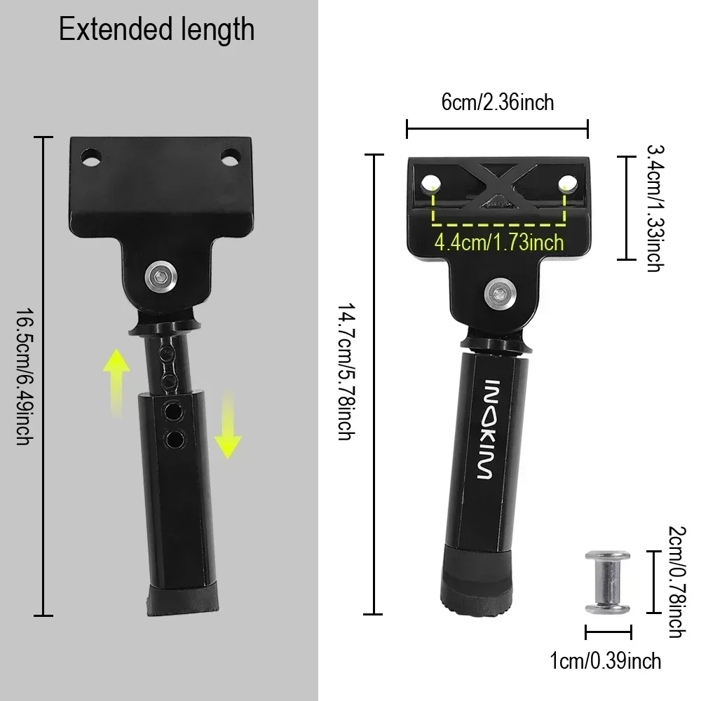Upgrade E-Scooter Parking Kickstand Screw INOKIM OXO OX Electric Scooter Foot Support Height Adjustable Extension Kit