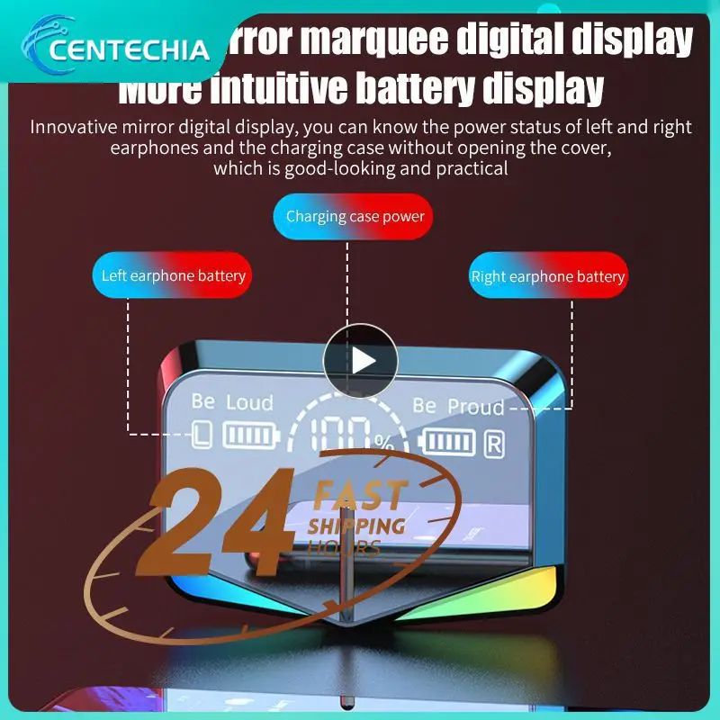 Cuffie Wireless M28 5.3 Auricolari Auricolari Sportivi Cuffie Con Microfono Scatola Di Ricarica Cuffie Per Smartphone