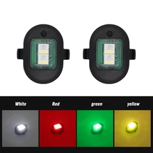 Universal LED Anti-collision Warning Light 4 Colors Mini Signal Lights for Drones Turn Signal Indicator Motorcycle Flashing Lamp tanie tanio ALLOYSEED CN (pochodzenie) Strobe Light NONE 5 4 g 30*20*14 5mm