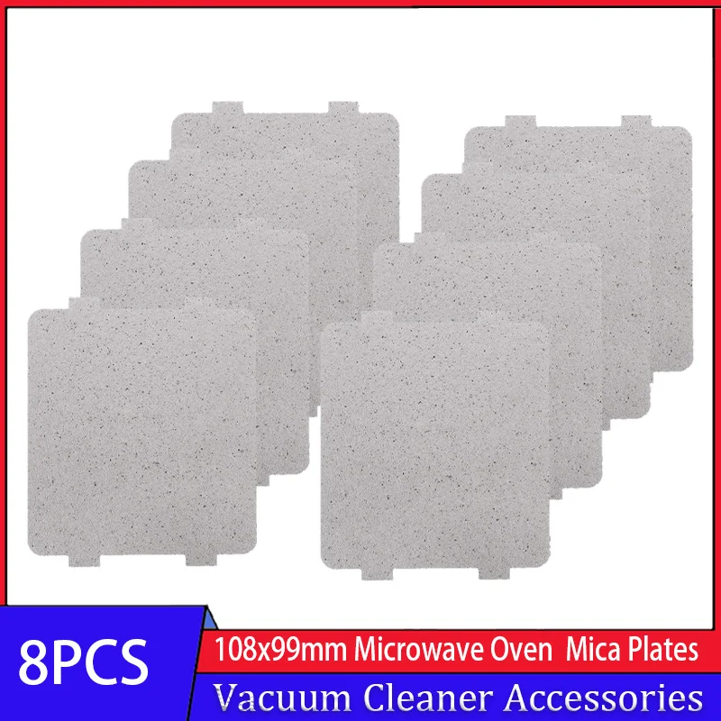 8Pcs Universal 9.8cm *11.8cm Microwave Oven Mica Plate Mica Sheet For Microwave Oven Toaster Hair Dryer Warmer
