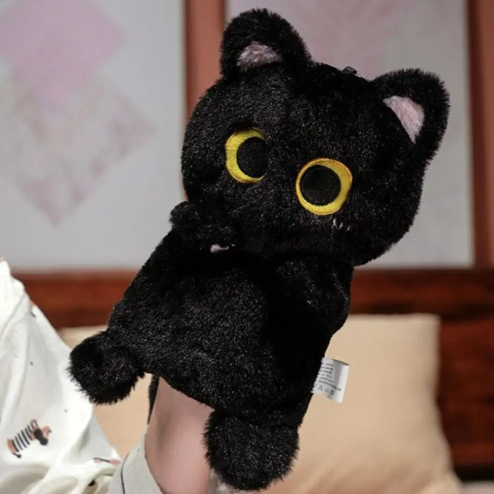 Cat Animal Hand Puppet Storytelling Simulation Stuffed Cat Toys Early Education Soft Hand Finger Story Puppet Parent-child