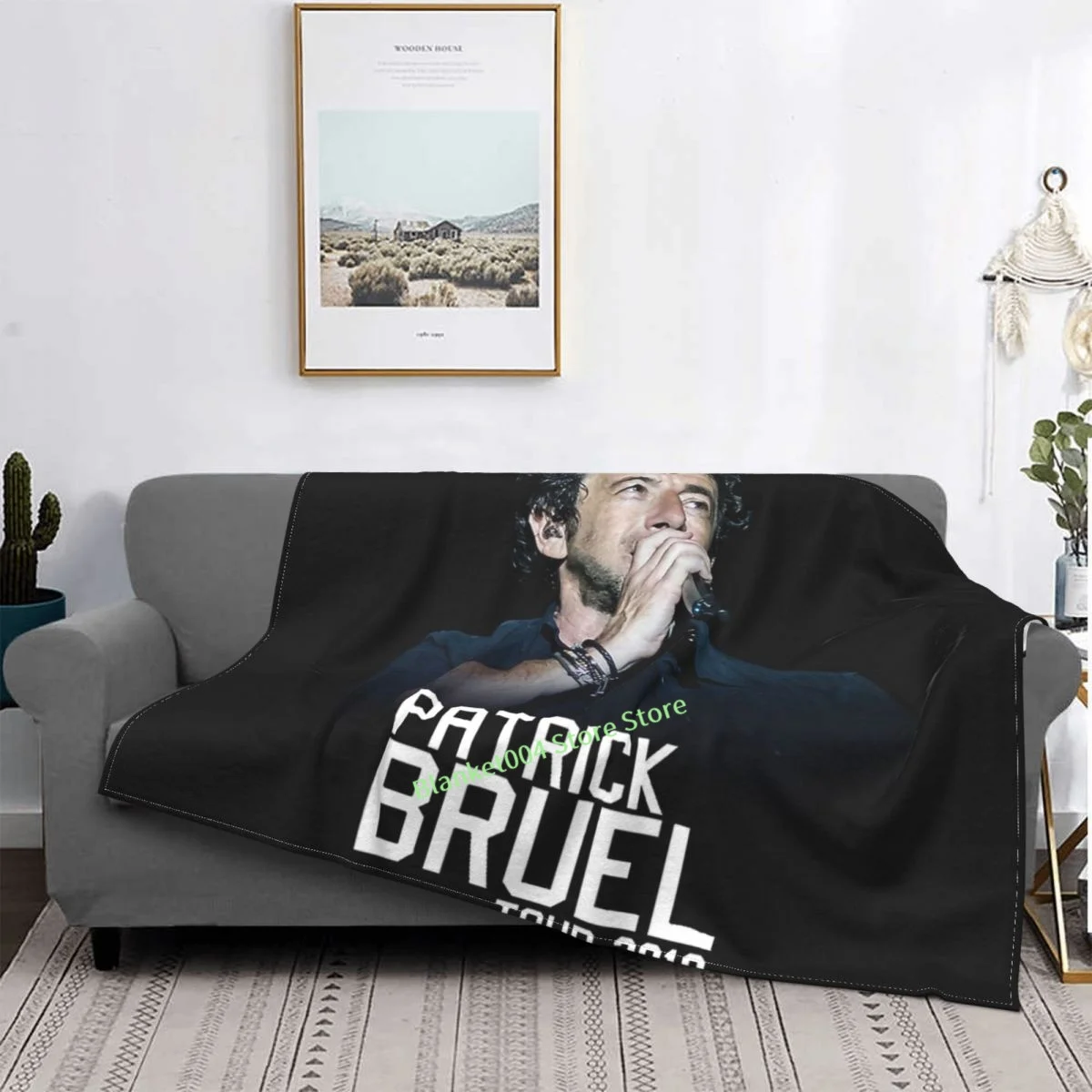 

Bilanya Patrick Bruel Show Tour 2019 Plaid 3D printed sofa bedroom decorative blanket children adult Christmas gift