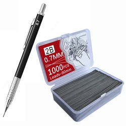 Premium Metal Mechanical Pencil Set with Large Capacity Lead Refills for Writing, Drawing, and Sketching (0.7mm Value Pack)