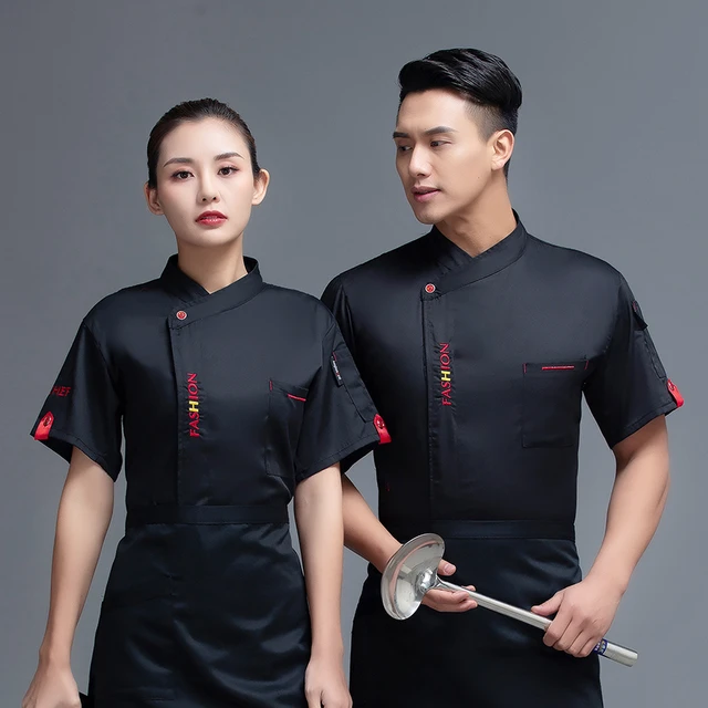 Spring Chef Uniform Restaurant Women's Kitchen Jacket Hotel Mens Cook  Clothing Bakery Cafe Waiter And Bartender Work Shirt - Food Service -  AliExpress