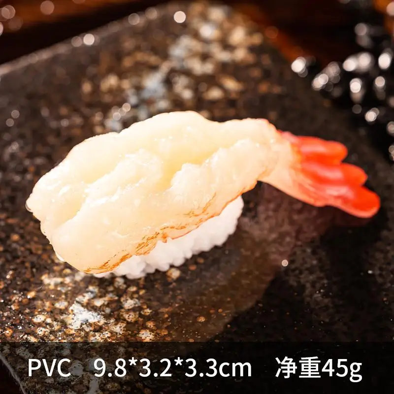 thumbnail image 1 of Accesorios de exhibición de alimentos de simulación falsos, sushi, salmón, atún, bloque de pescado, modelo de rebanadas de porciones, hotel, restaurante, decoración de tiendas, 1 of 5