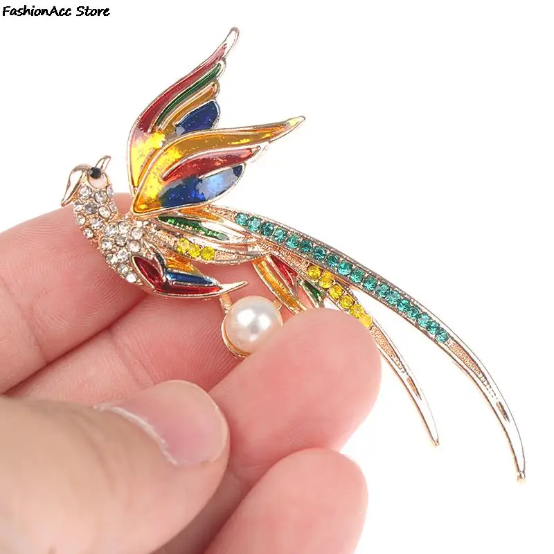 Pava Wholesale Phoenix Bird Brooch for Women Cubic Zirconia Bird Broaches Pins,20 Pieces