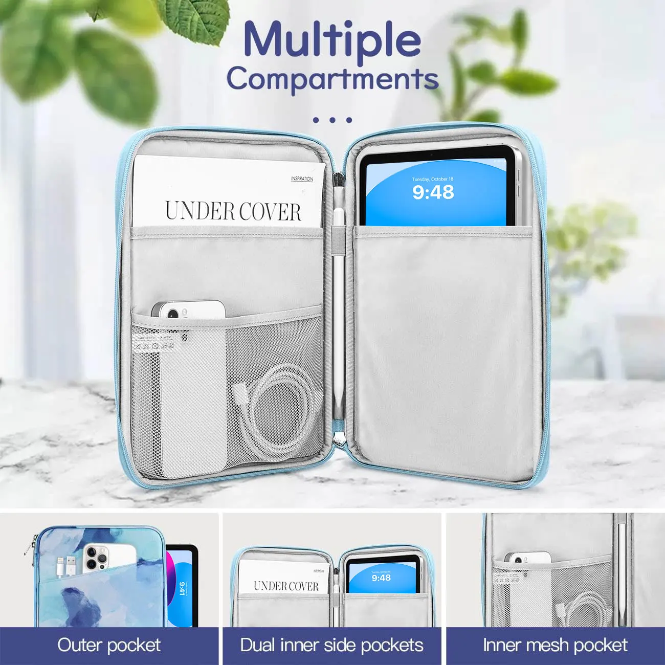 Universal 9-11 Inch Tablet Sleeve Bag Carrying Case