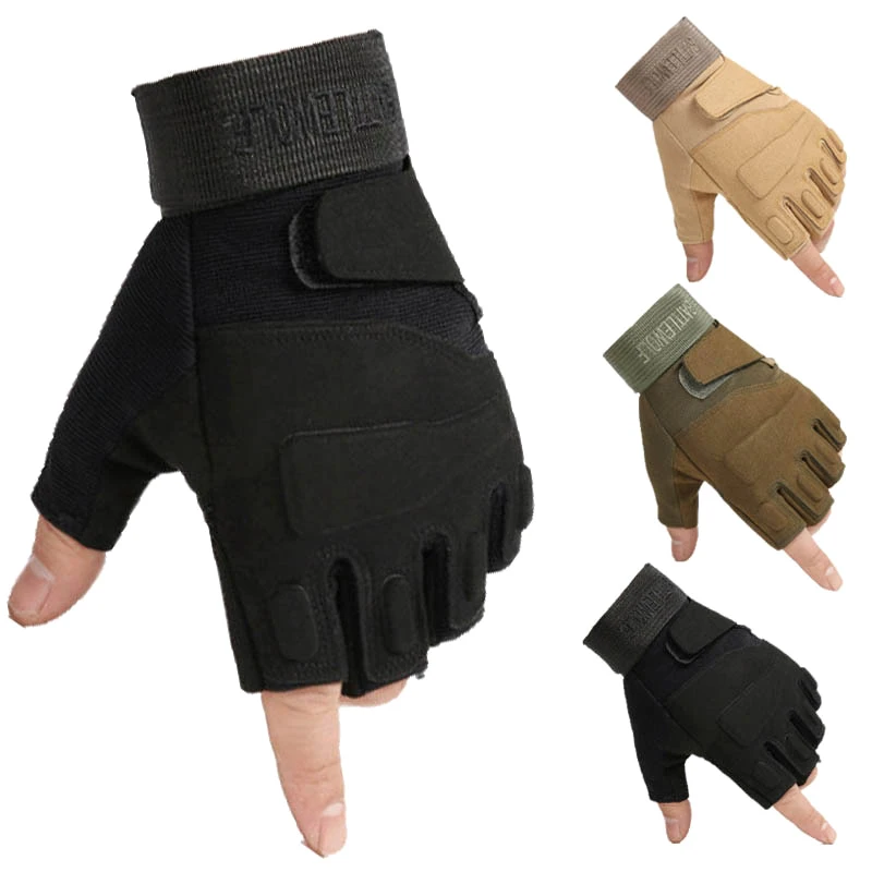 

1 Pair Outdoor Tactical Gloves Sport Gloves Half Finger Military Men Women Combat Shooting Hunting Fitness Fingerless Gloves