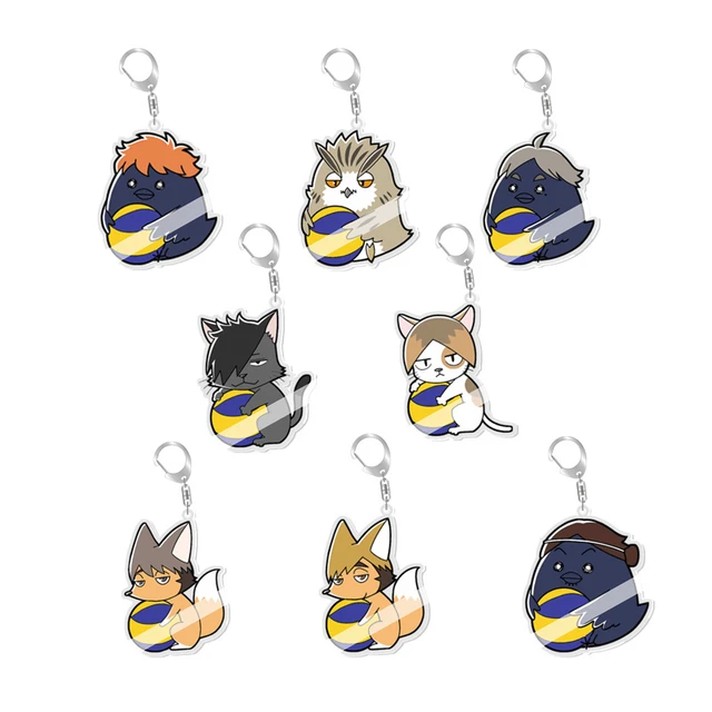 Haikyuu chaveiro voleibol anime acessórios shoyo hinata telefone charme  kageyama saco mochilas cordão feminino jóias presente dos homens -  AliExpress