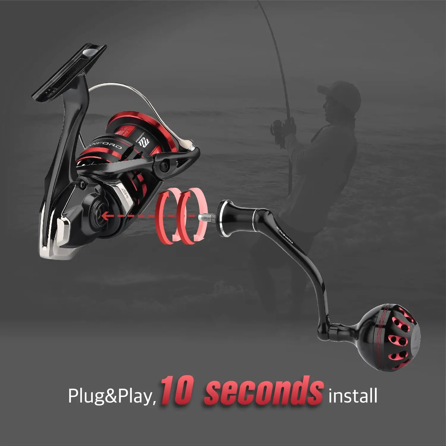 Shimano Vanford GOMEXUS Power Handle For Shimano Curado DC SLX