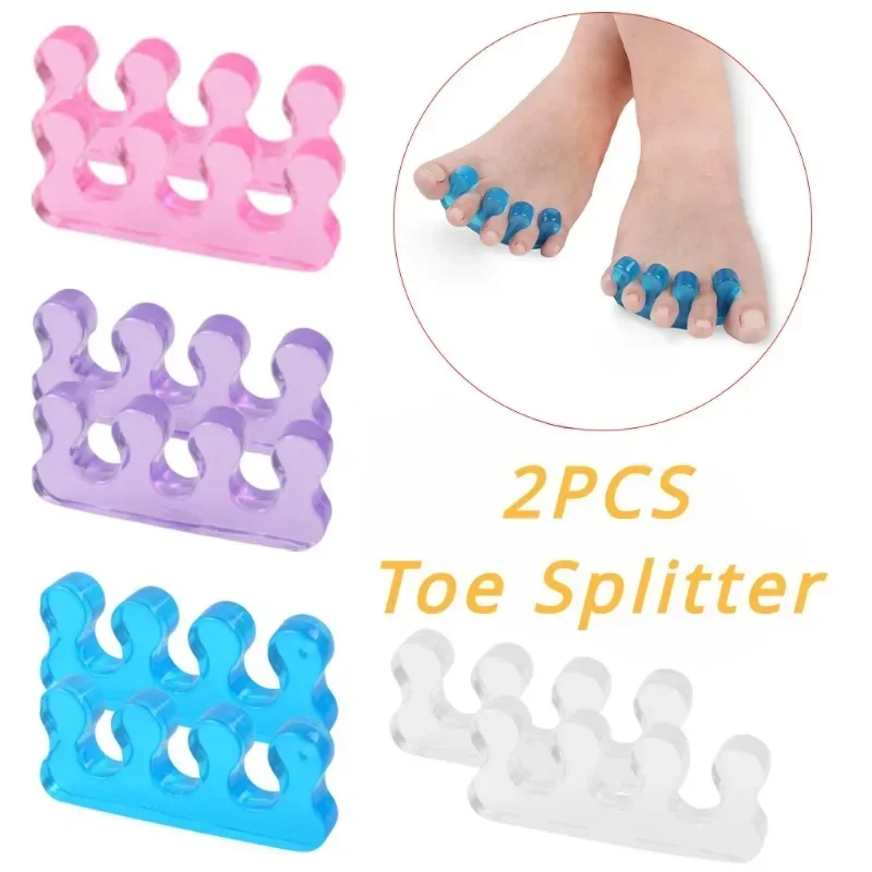 

New Toe Protection Separator Soft Gel Corrector Finger Separator Three Hole Valgus Split Toe Fixer Nail Divider Tool