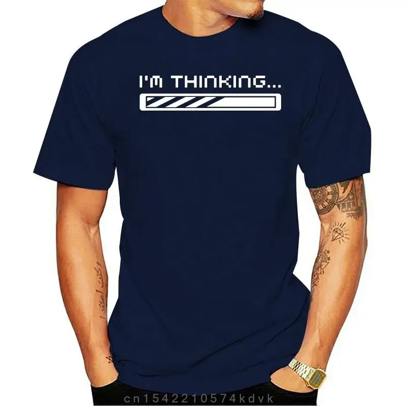 

Programming I M Thinking Brain T Shirt Novelty Short Sleeve Comical Print Shirt Size Over Size S-5XL Cool Famous Summer Style